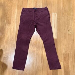 American Eagle Outfitters Burgundy Chinos
